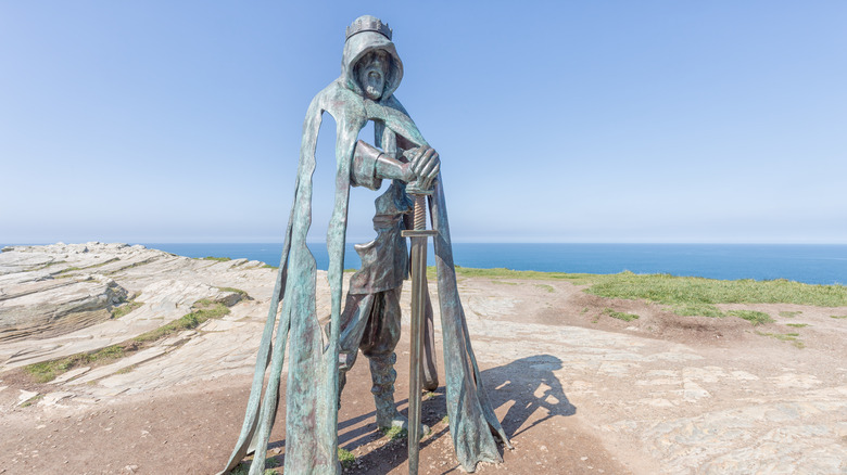 Statue of King Arthur at Tintagel