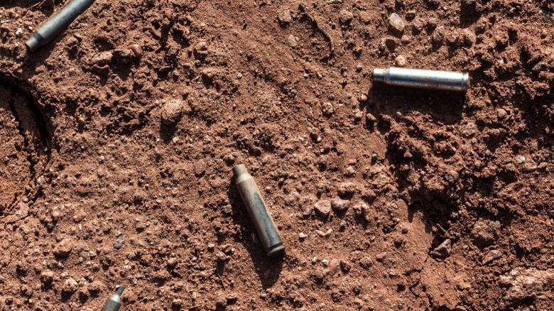 shell casings dirt