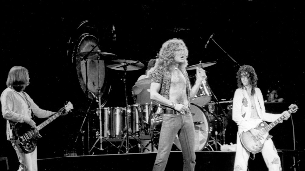 Led Zeppelin performing