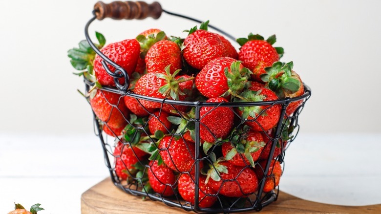 raw strawberries