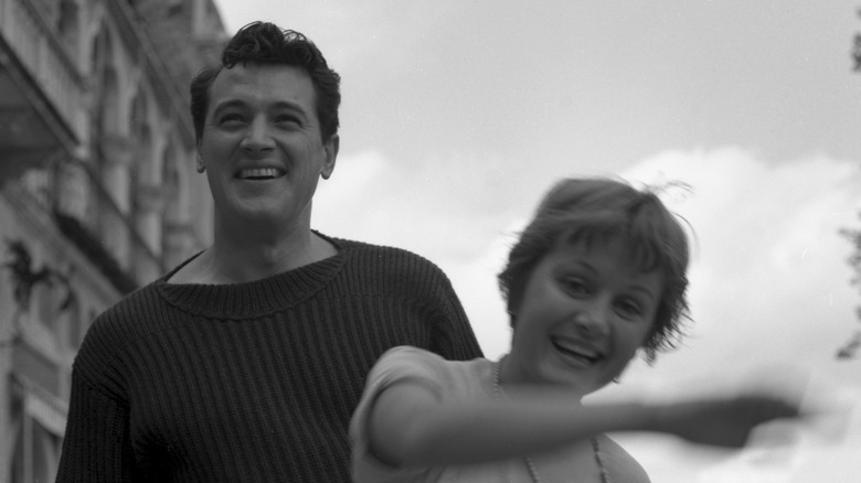 Rock Hudson and Novella Parigini, 1954