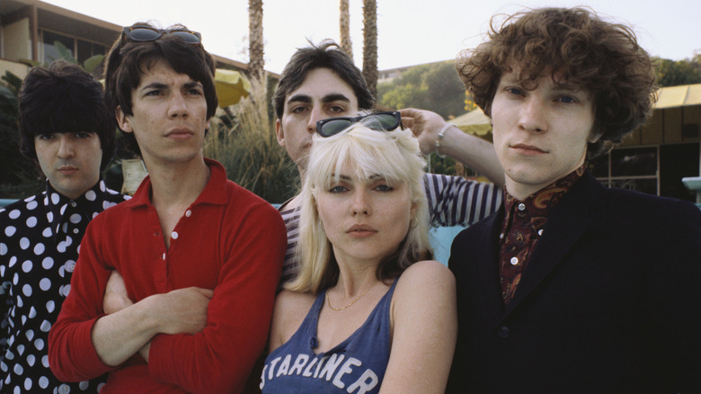 blondie poses for an outdoor portrait in the late 1970s