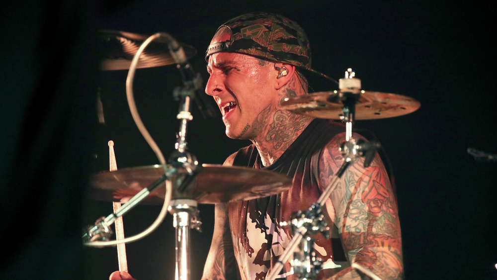 Travis Barker drumming