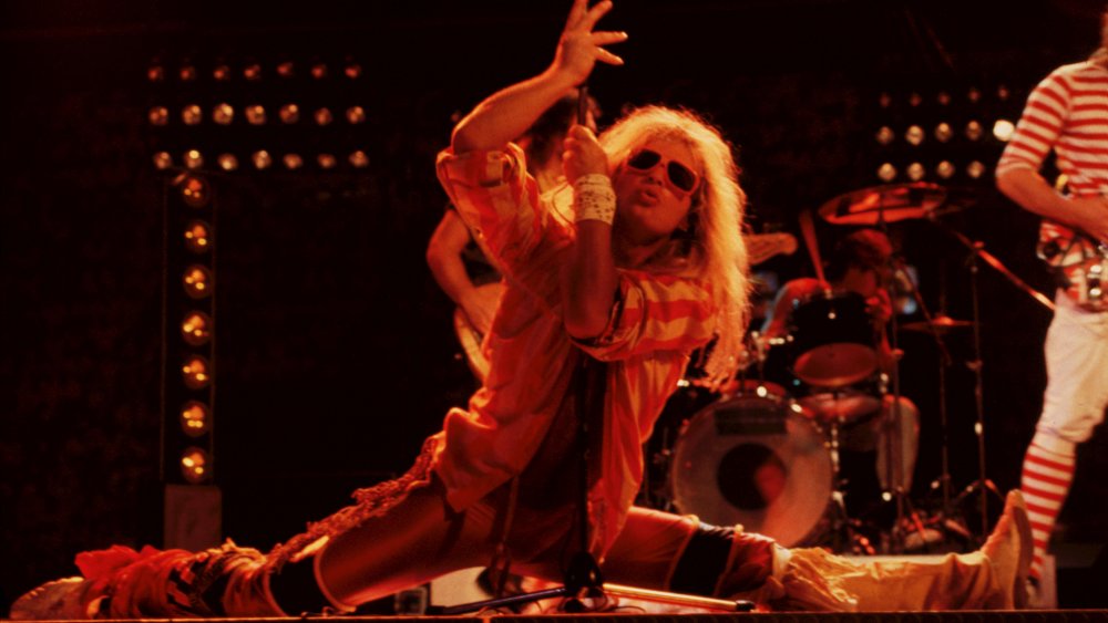 David Lee Roth fronting Van Halen in the early '80s