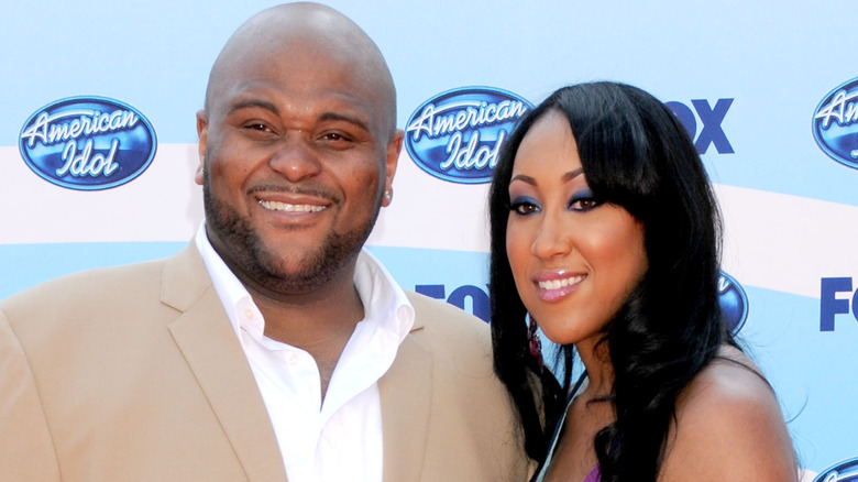 Ruben Studdard and Surata Zuri McCants smiling American Idol event