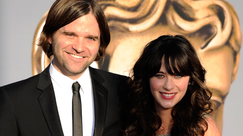 Ben Gibbard and Zooey Deschanel smiling