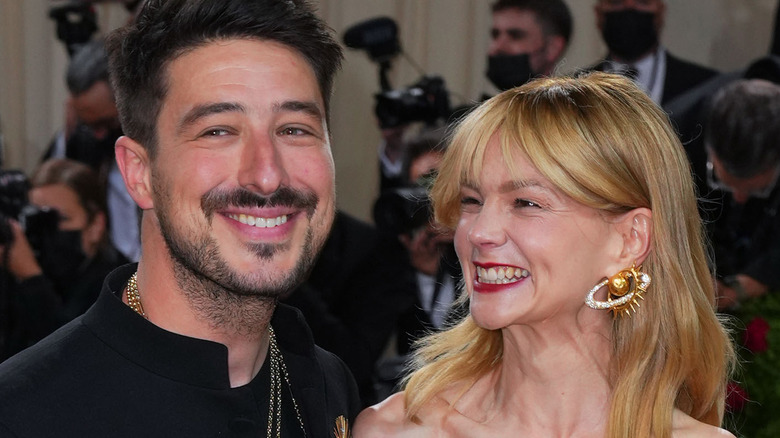 Marcus Mumford and Carey Mulligan smiling 