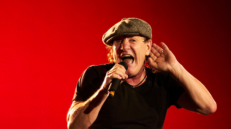 AC/DC singer on stage 