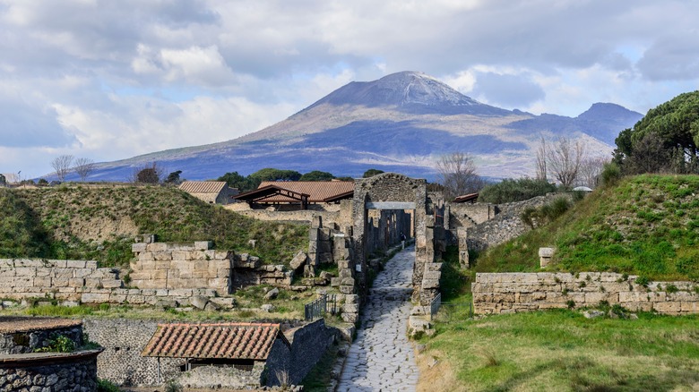 a view of Pompeii