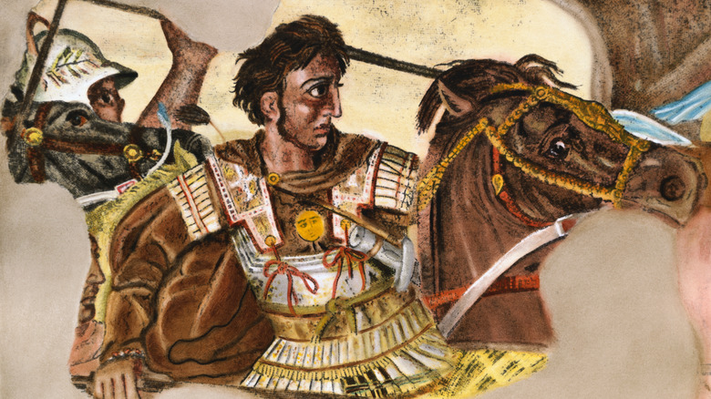 alexander the great in battle horse