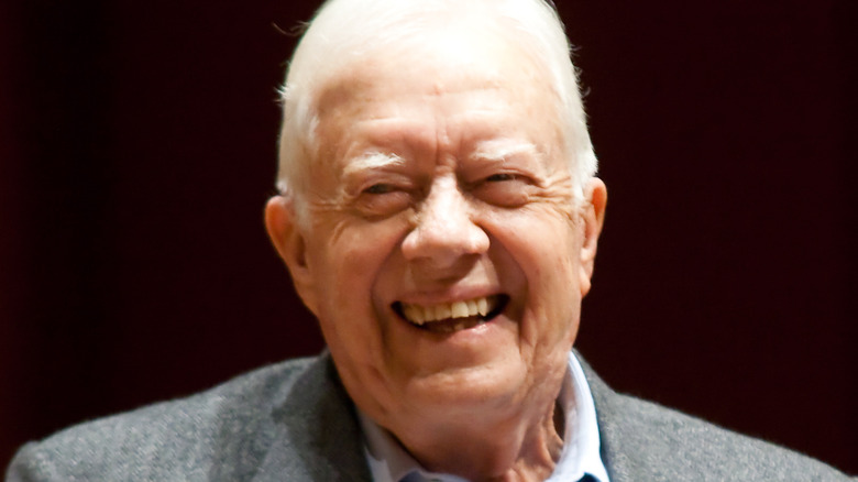 Jimmy Carter laughing