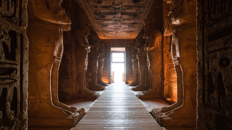 Interior of temple at Karnak