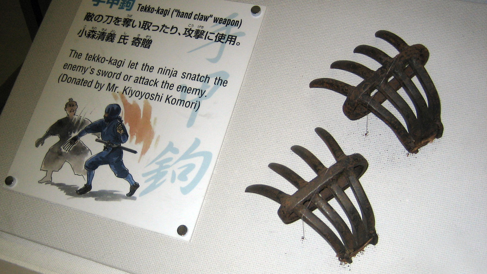 shuriken ninja star on display