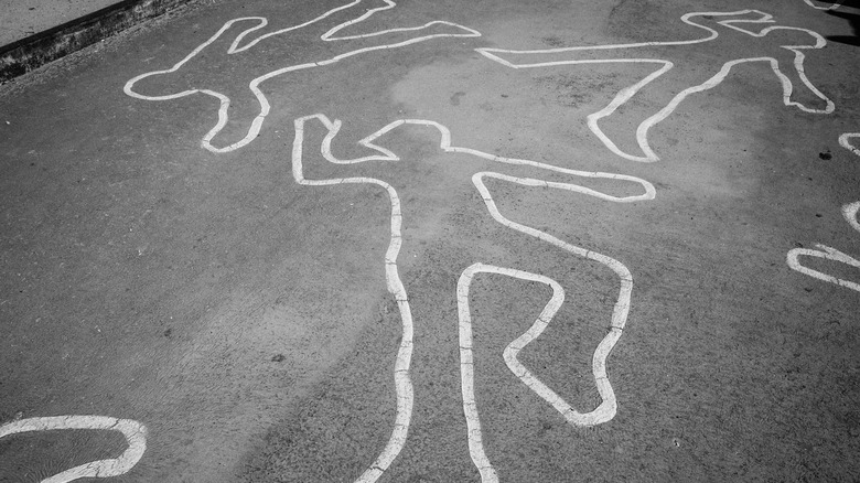 Crime scene outlines