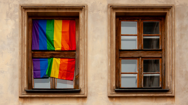 homophobic people protesting