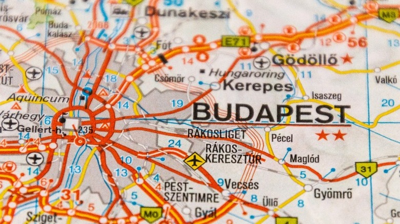 map of Hungary