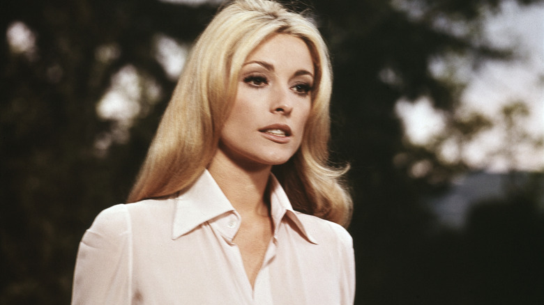 Sharon Tate outside