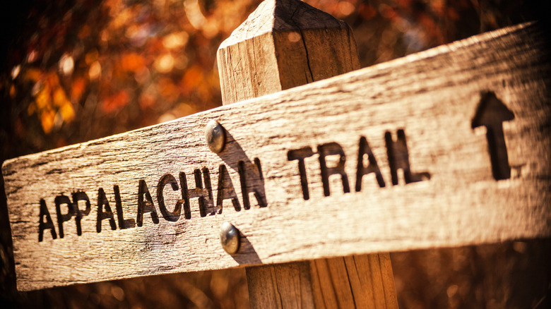 Appalachian trail marker