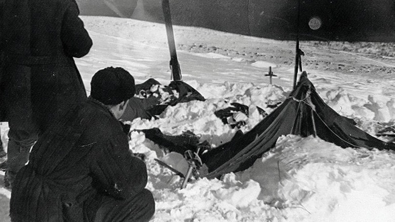 Dyatlov pass hikers tent