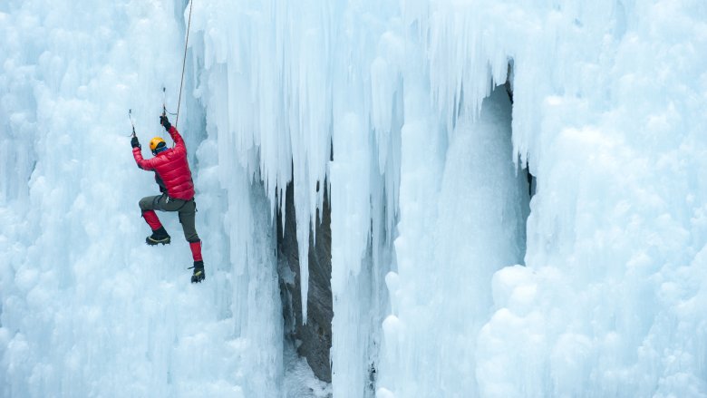 mountain climbing ice