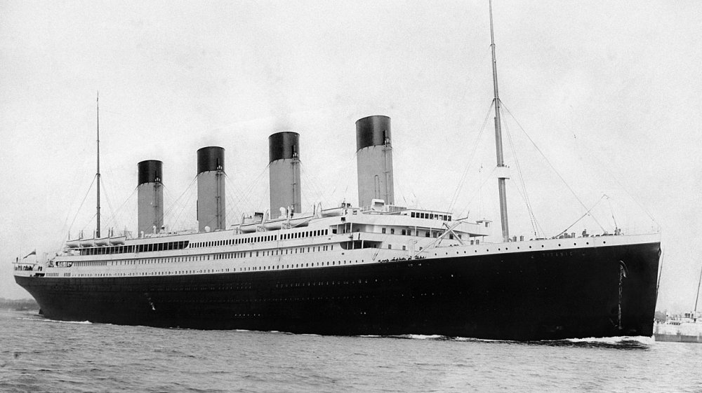 A photograph of the RMS Titanic.