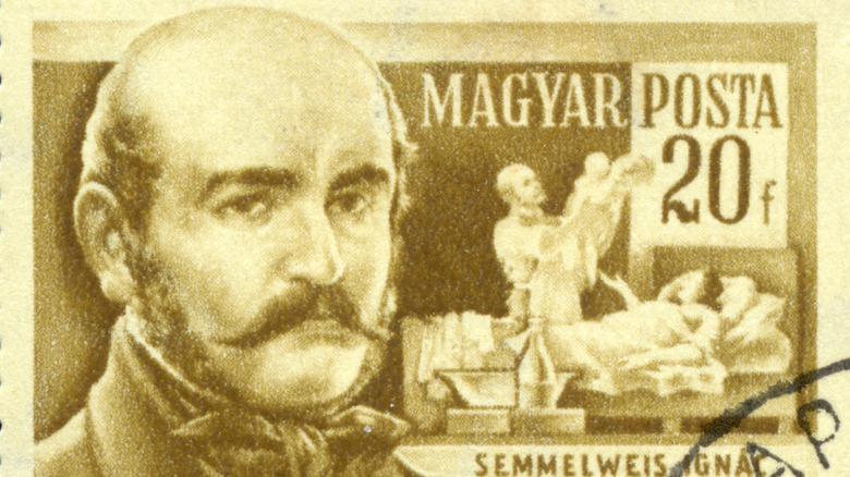 stamp with Ignaz Semmelweis