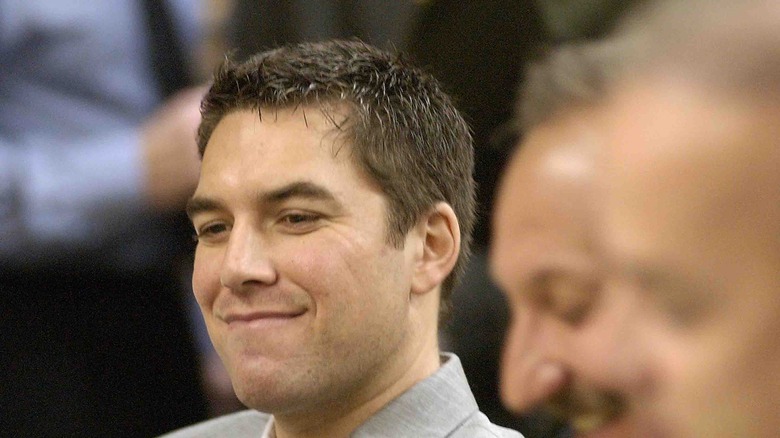 Scott Peterson smirking at his 2004 trial