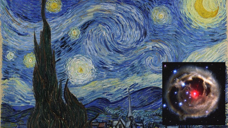 Van Gogh's Starry Night photo from the hubble telescope