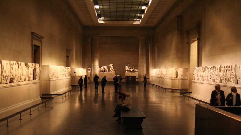 Parthenon Marbles at the British Museum in London