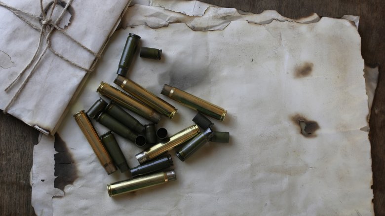 bullets, old paper