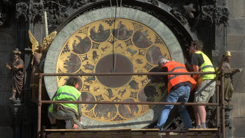 Prague's Astronomical clock, builders