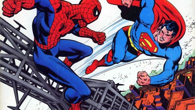 spider-man vs superman crossover marvel dc