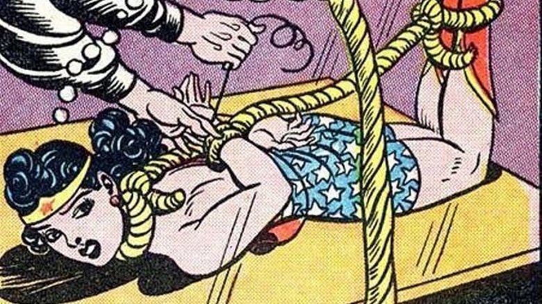 wonder woman tied wrists