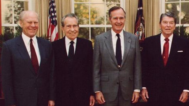  Gerald Ford, Richard Nixon, George Herbert Walker Bush, Ronald Reagan 