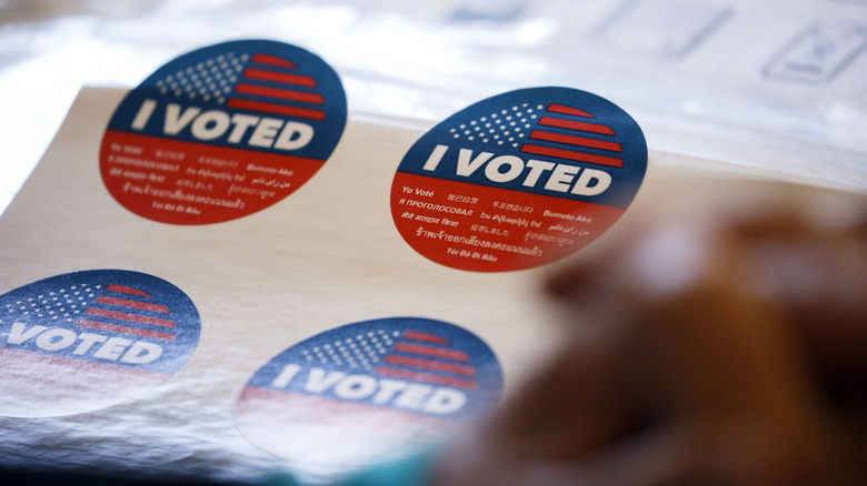 U.S. election voting stickers