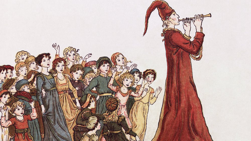 Illustration from The Pied Piper of Hamelin, 1888