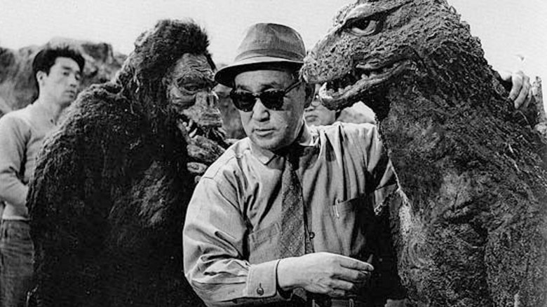 Ishiro Honda with godzilla and king kong