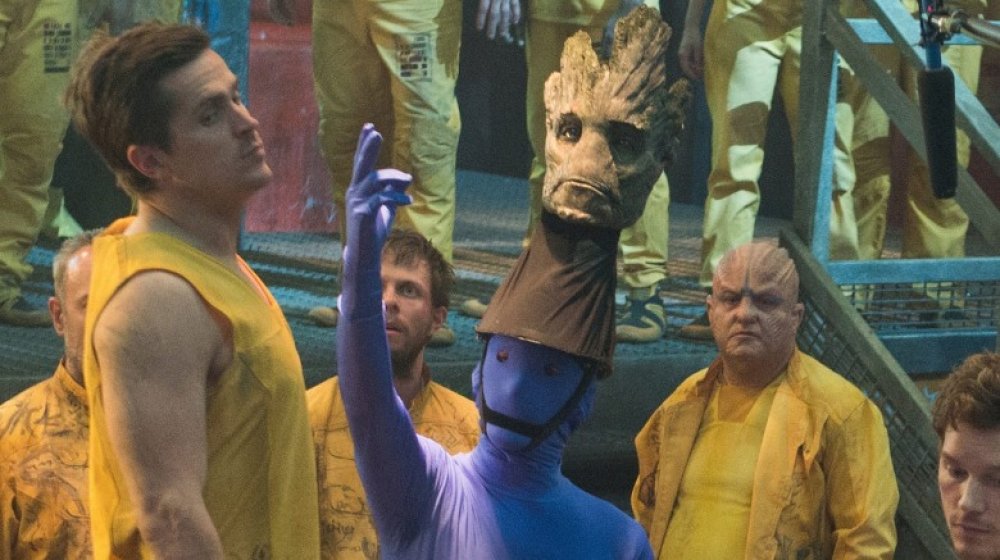 Guardians of the Galaxy MCU set photo