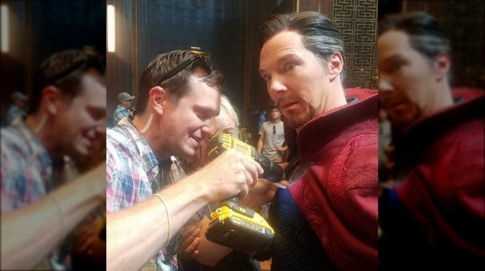 Dr. Strange costume MCU set photo