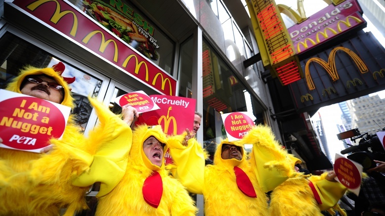 mcdonald's protest