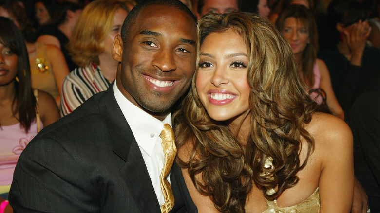 Kobe and Vanessa Bryant smiling