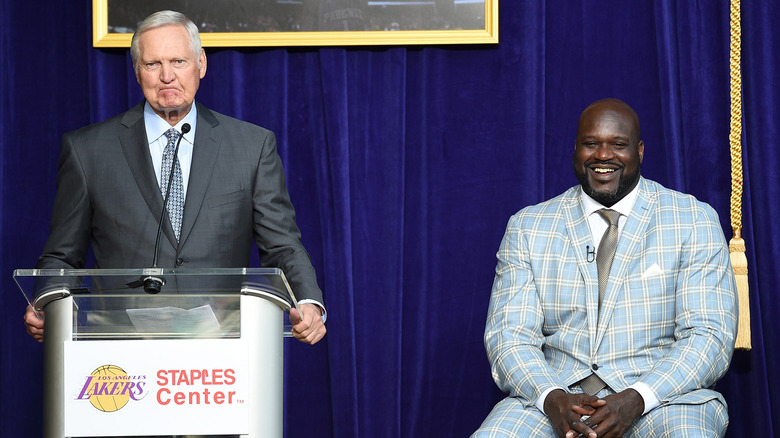 Shaq O'Neal and Jerry West