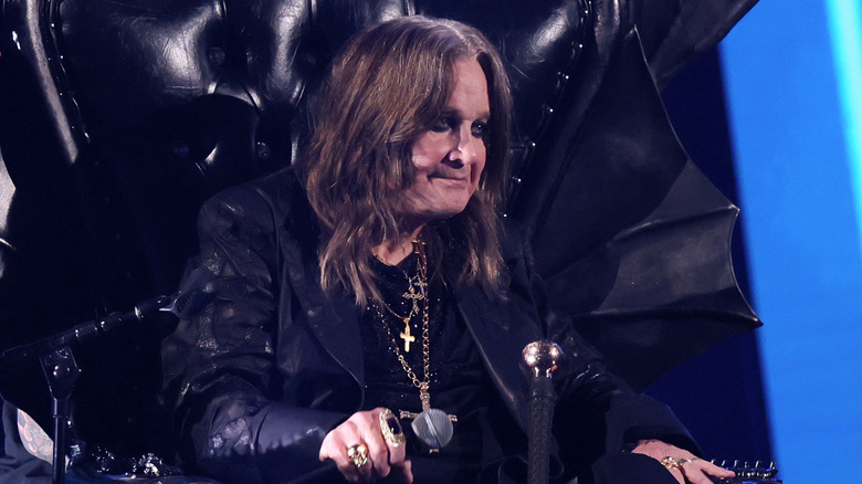 Ozzy Osbourne at Rock and Roll Hall of Fame induction ceremony