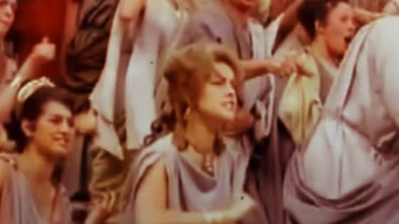 Sharon Tate as an extra in "Barabbas"