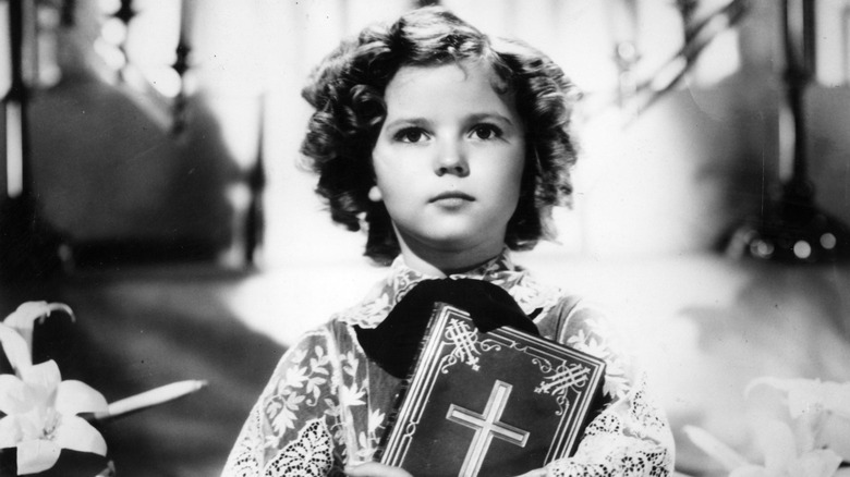 Shirley Temple, in costume and ready