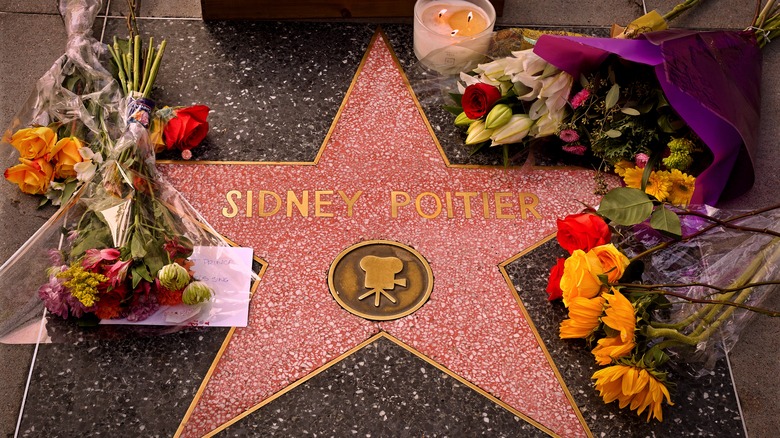 Photo of Sidney Poitier's hollywood walk star