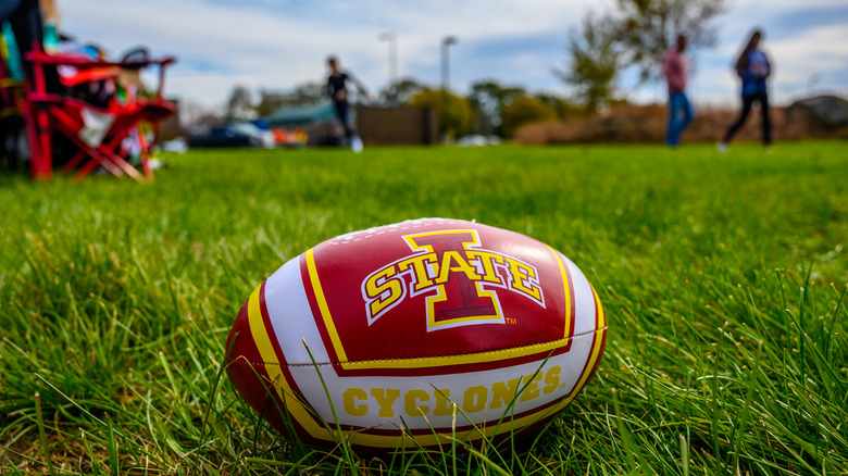 Iowa State football on grass