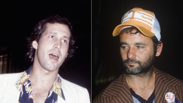 Split image of Chevy Chase and Bill Murray