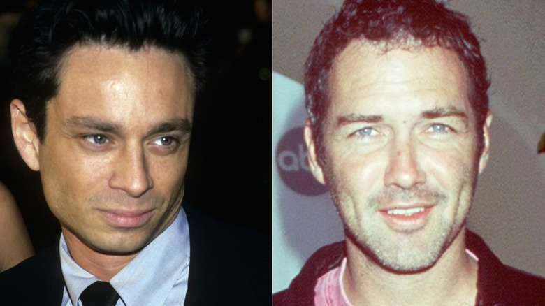 Split image of Chris Kattan and Norm Macdonald