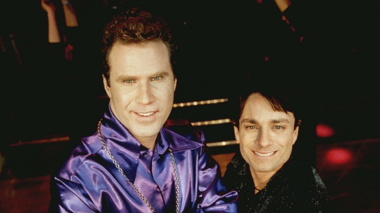 Will Ferrell and Chris Kattan on the nightclub set of A NIght at the Roxbury